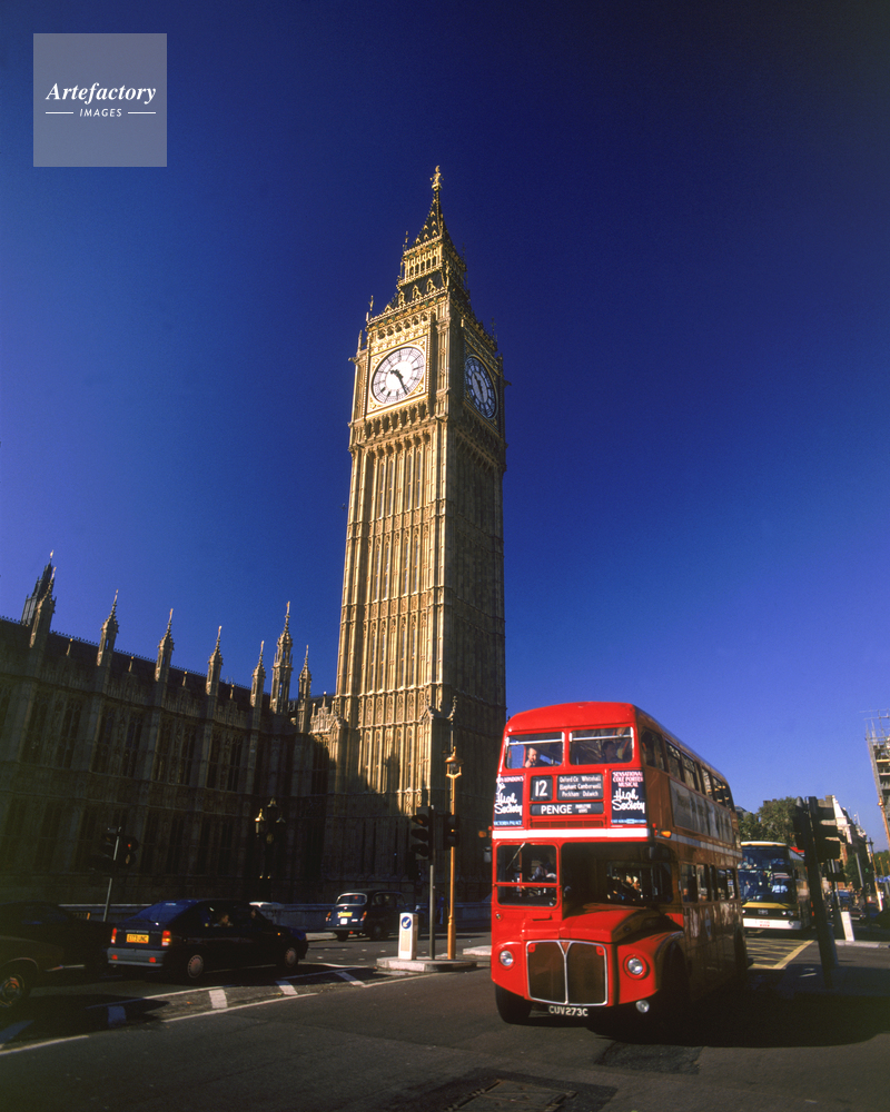 ビッグベン 国会議事堂 ウエストミンスタ 宮殿 Big Ben House Of Parliament ２階建バス