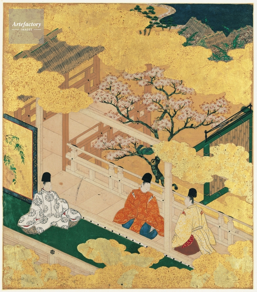 古布の物語絵(蔦) 📣蔦重の眼 歌麿・写楽と浮世絵黄金時代 蔦重こと蔦屋重三郎