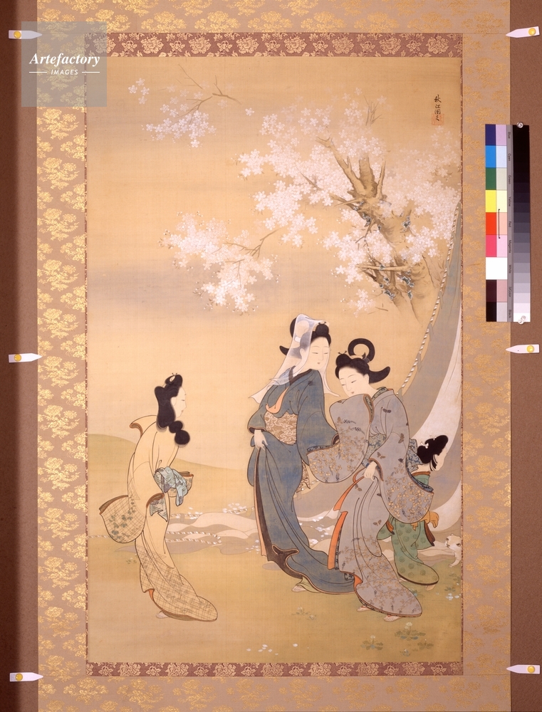 桜下美人図