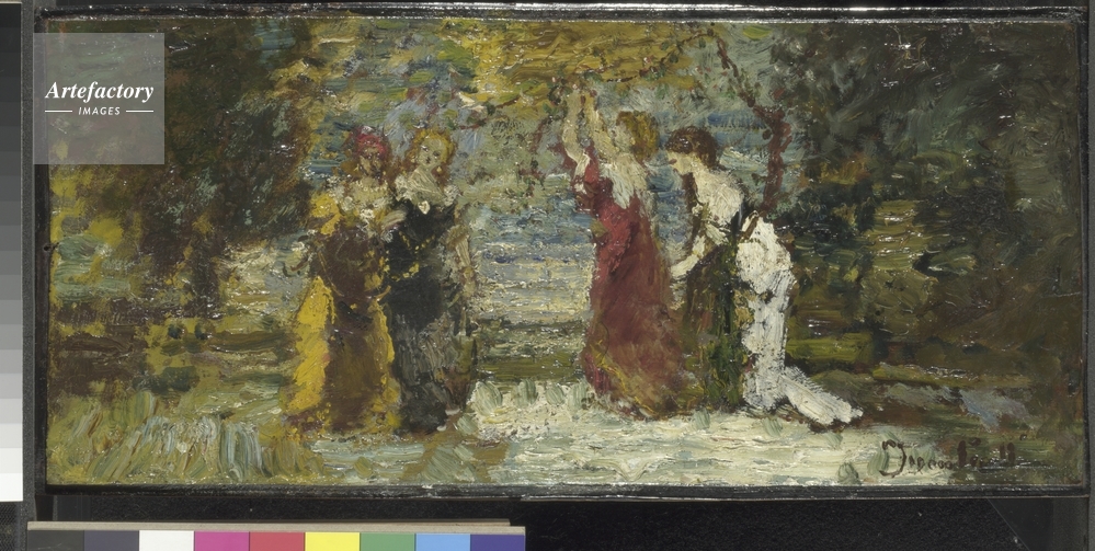 ROME OLYMPIO MONTICELLI レア画アンティーク絵画 ローマ ROME OLYMPIO MONTICELLI レア画アンティーク絵画 ローマ