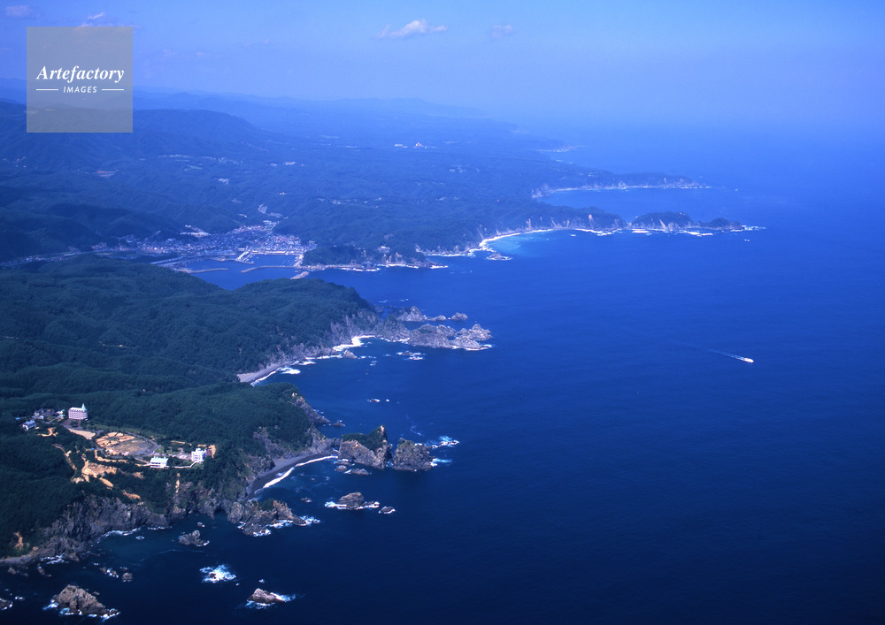 三陸海岸国立公園の海岸線(田老町)