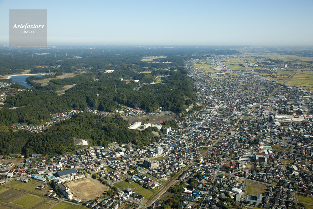 東金駅と東金市街地
