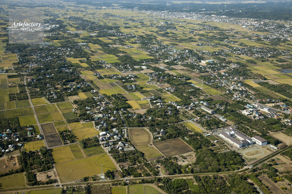 九十九里平野(平木付近より八日市場方面)