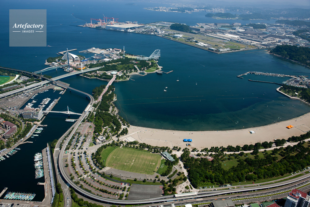 八景島 海の公園より八景島シーパラダイス周辺