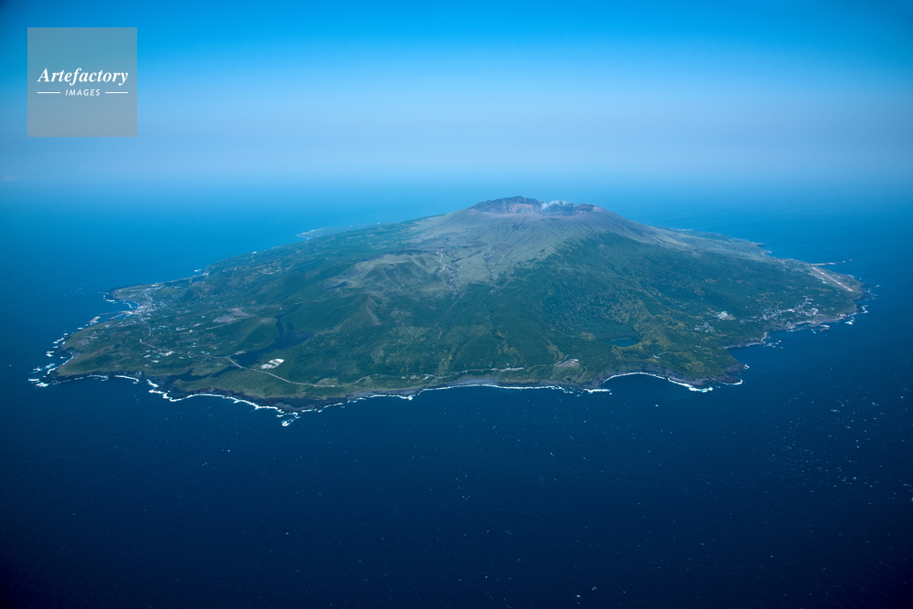 三宅島全景(伊豆諸島)富士箱根伊豆国立公園
