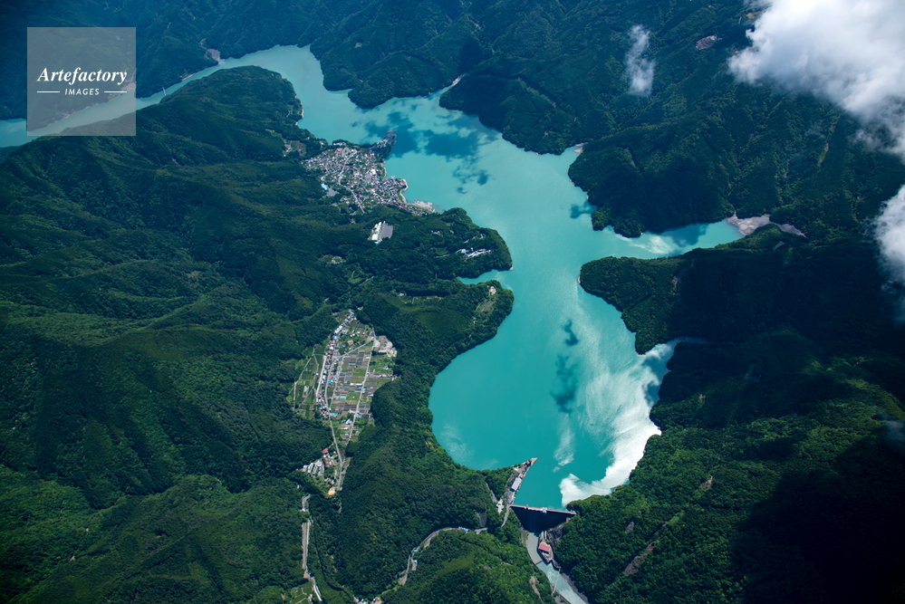 井川ダムと井川湖