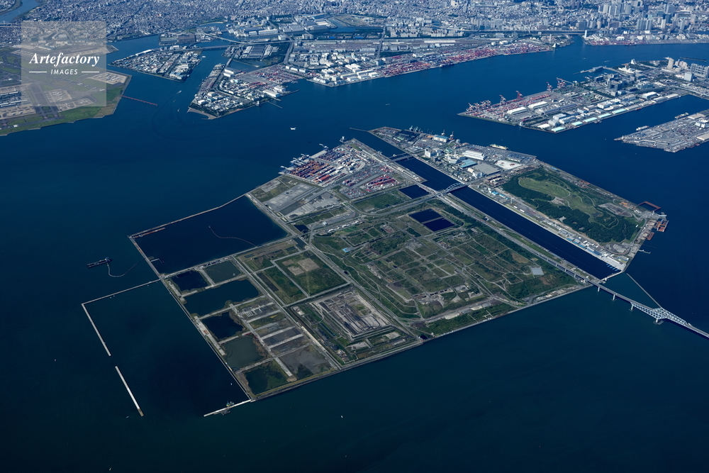 中央防波堤外側埋立処分場と東京湾