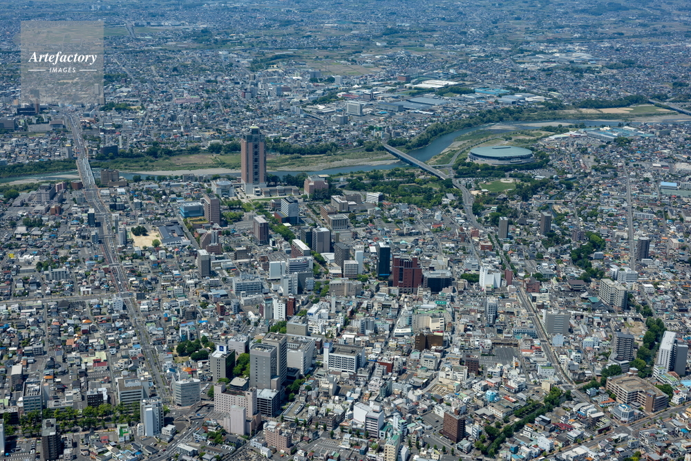 前橋市の街並み