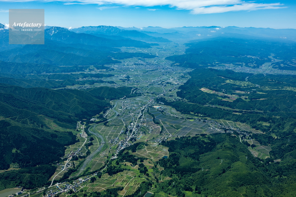 魚沼盆地(北魚沼北地区より南魚沼方面)