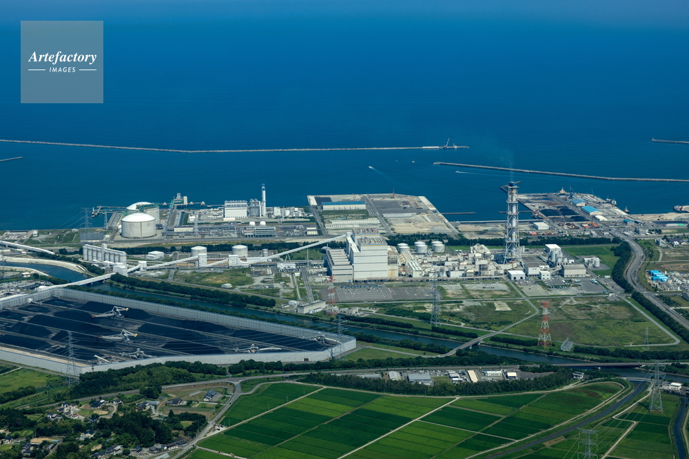 相馬共同火力発電 新地発電所と相馬港周辺