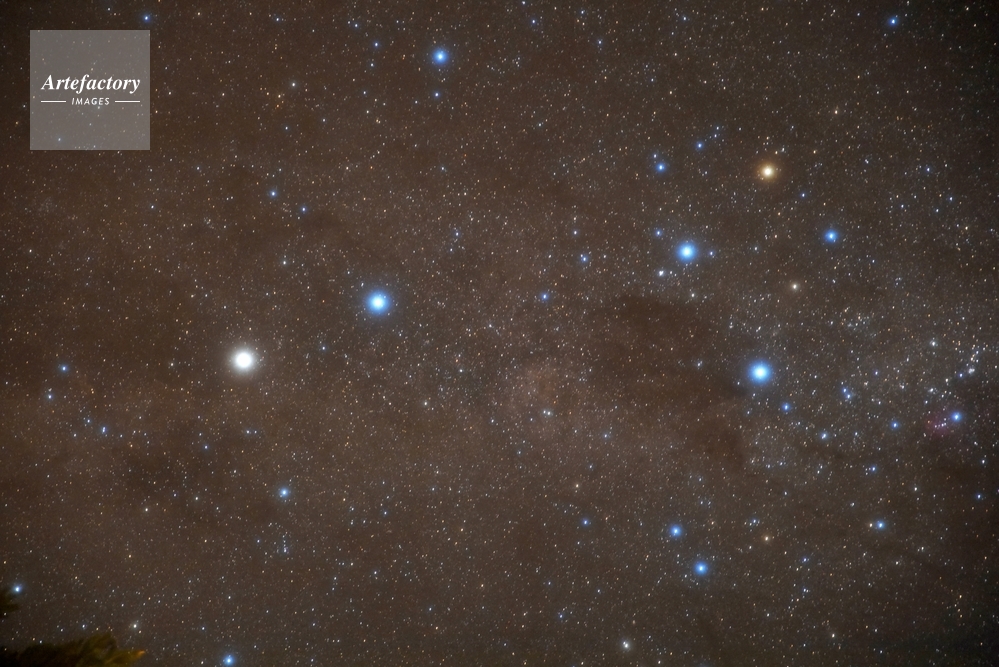 南十字星とケンタウルス座a星 B星